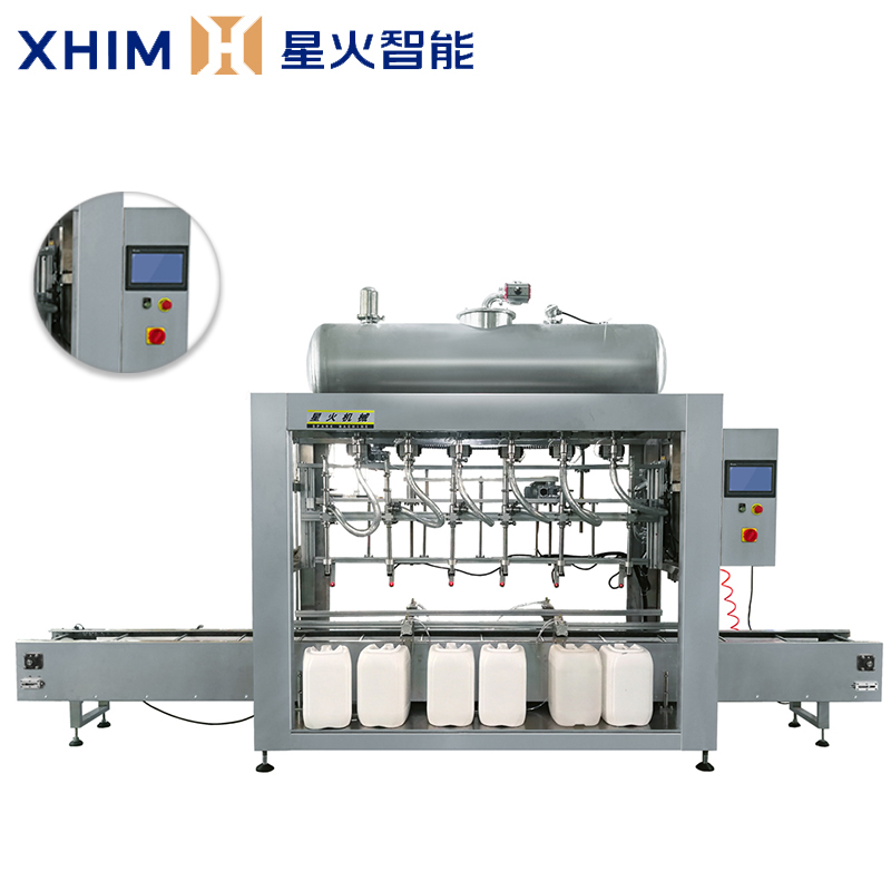 大型液體稱重灌裝機(jī)-全自動化工灌裝機(jī)